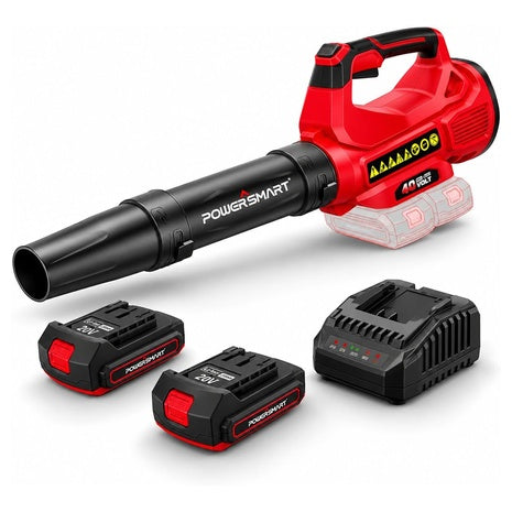 40V Cordless Leaf Blower With 2 X 2.0Ah Batteries & Chargers Included
