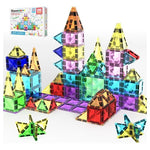 PicassoTiles 100 Pieces Magnetic Tiles Building Blocks Mini Size