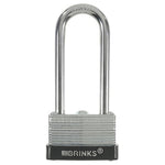BRINKS Laminated Steel Padlock with 2-1/4" Shackle