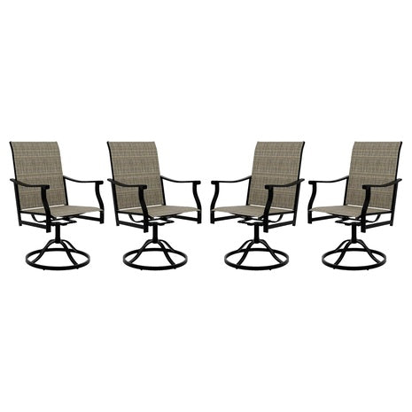 4-Pack Swivel Patio Dining Chairs