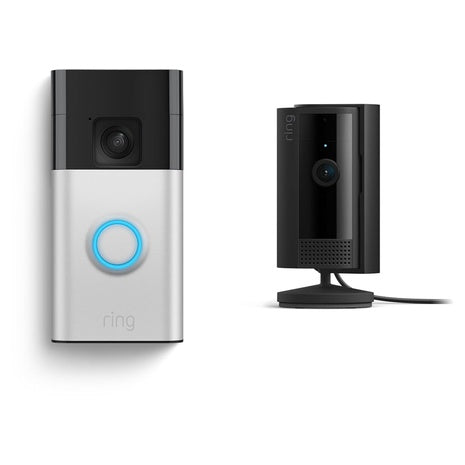 Ring Battery Doorbell with Ring Indoor Cam & More Ring Videos On Sale