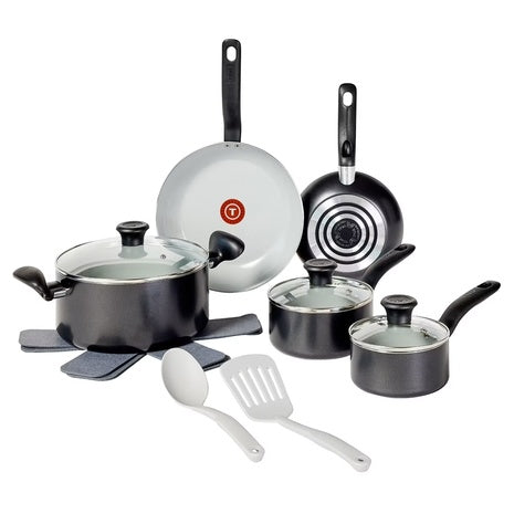 12-Piece T-Fal Simply Cook Ceramic Cookware Set