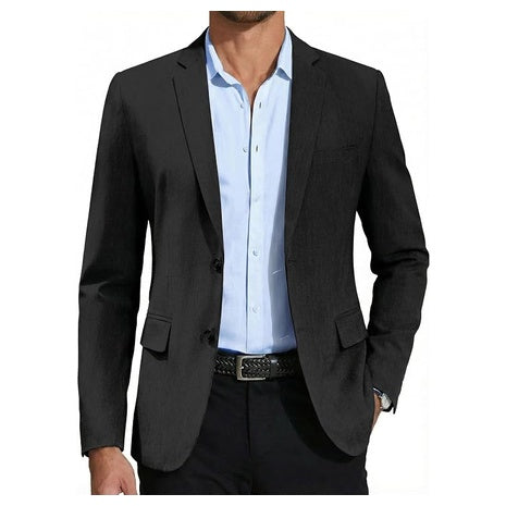 Men's Casual Slim Fit Two Button Lightweight Blazer