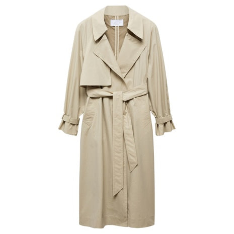Women's 100% Cotton Long Trench Coat
