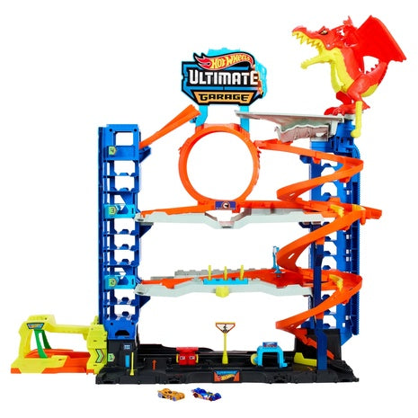 Hot Wheels City Ultimate Garage Playset w/ 2 Die-Cast Cars