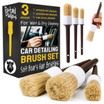 3-Piece Detail Dudes Pro Quality Car Detailing Brush Set