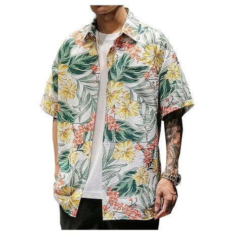 Men's Hawaiian Button Down Shirt (4 Colors)