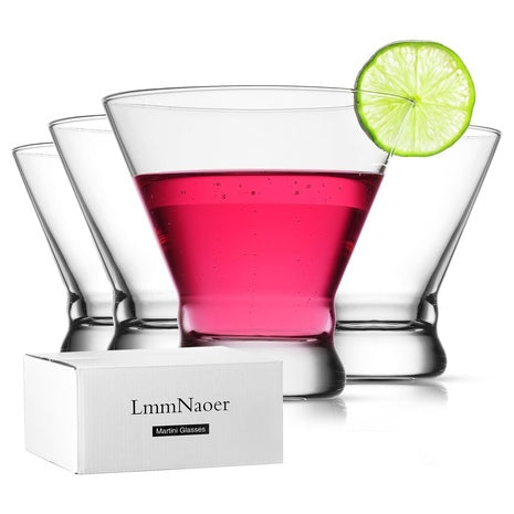 4 Martini Or Highball Glasses