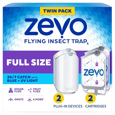 2-Pack Zevo Flying Insect Trap Starter Kit