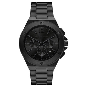 Michael Kors Men's Oversized Lennox Black Tone Watch