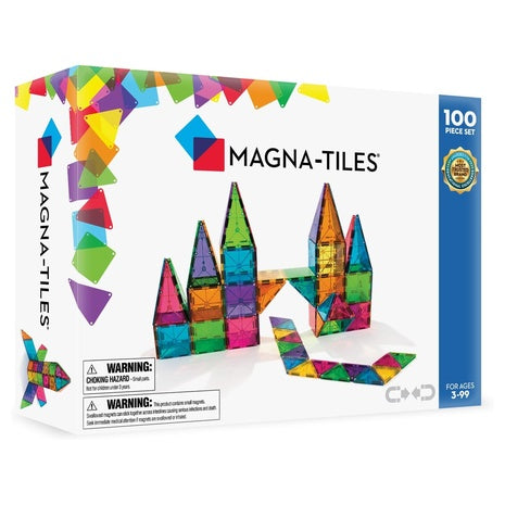 MAGNA-TILES Classic 100-Piece Magnetic Construction Set