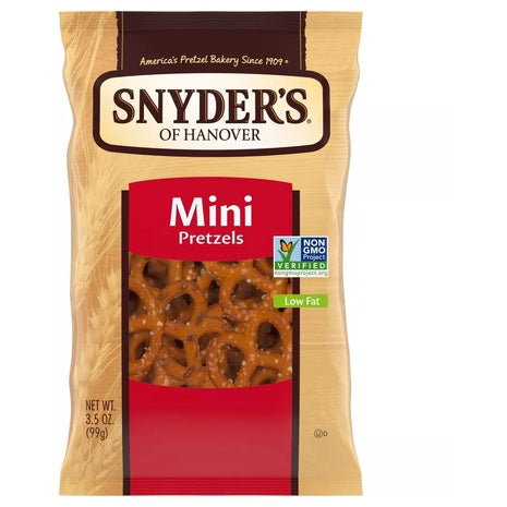 8 Bags Snyder’s Of Hanover Mini Pretzels (OU-D, 3.5oz)