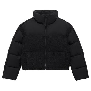 Women's Padded Anorak w/ Bouclé Panels