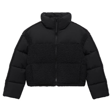 Women's Padded Anorak w/ Bouclé Panels