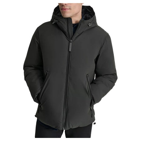 DKNY Men's Hooded Full Zip Jacket