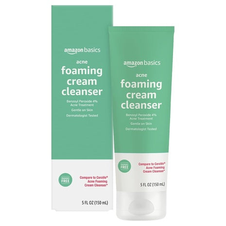 Amazon Basics Acne Cream Cleanser w/ 4% Benzoyl Peroxide