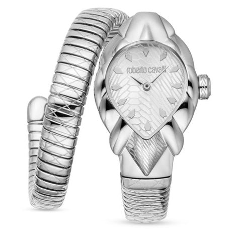 Roberto Cavalli Stainless Steel Wrap Watch