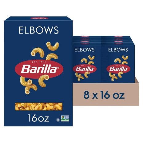 8 Boxes of Barilla Elbows Pasta