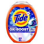 4-Pack 63-Count Tide Oxi Boost Power PODS XL Laundry Detergent Pacs