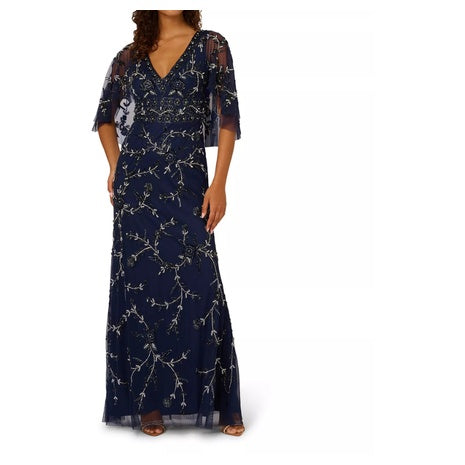 Adrianna Papell Women's Off The Shoulder Long Dress