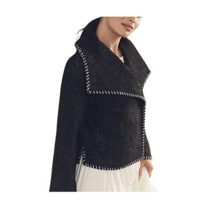 Wool Blend Collared Jacket