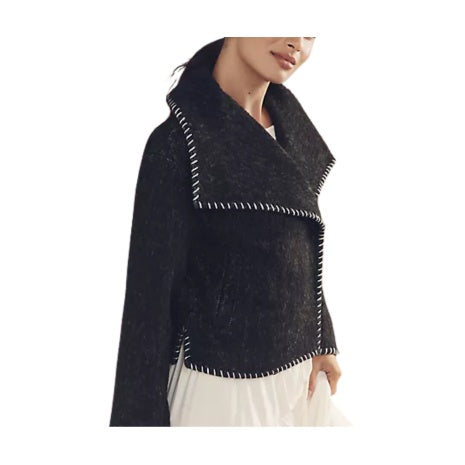 Wool Blend Collared Jacket