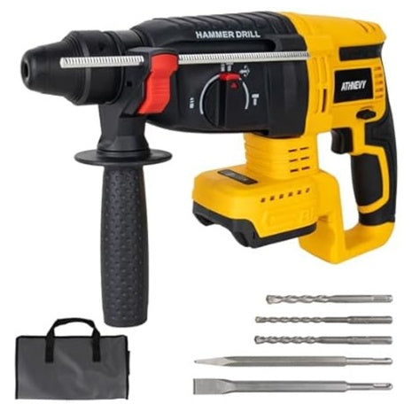 Athnevy FA0702 1" SDS-Plus Brushless Rotary Hammer Drill