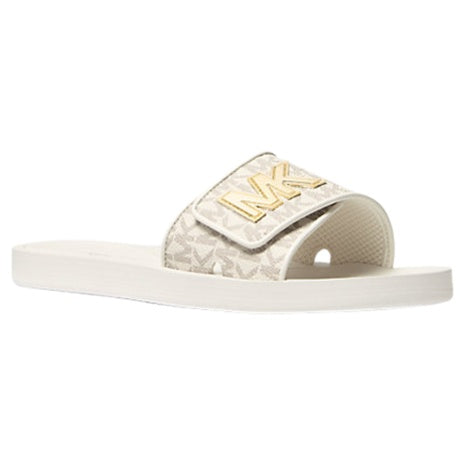 Michael Kors Women's Palmer Signature Logo Slide Sandal