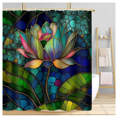 Stained Glass Shower Curtain
