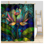 Stained Glass Shower Curtain