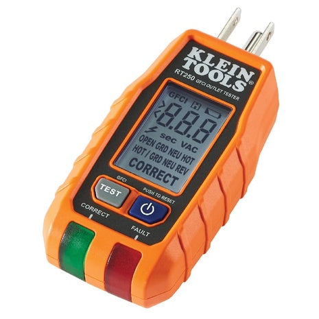 Klein Tools GFCI Outlet Tester With LCD Display