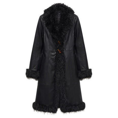 Women's Shearling Lined Faux Fur Coat