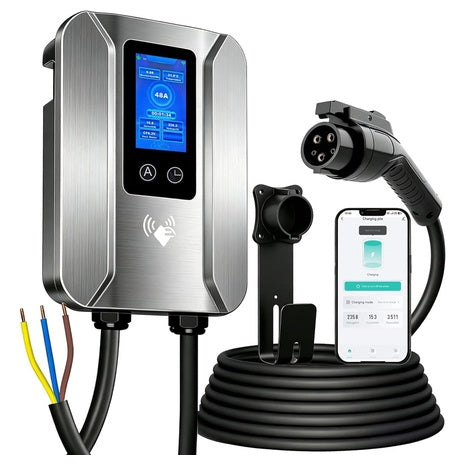 Hiuiorfet 48 Amp Level 2 EV Charger With 25FT Cable