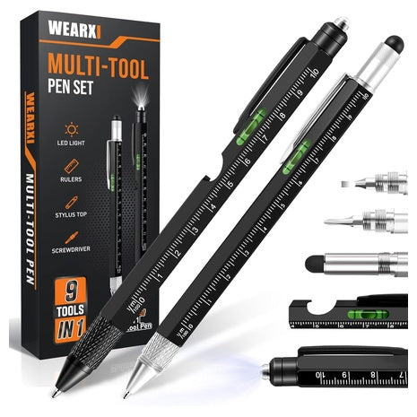 2-Pack 9-in-1 Multitool Pens