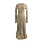 Women's Rib Knit Flare Midi Dress