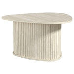Latitude Run Aurel Modern Fluted Triangle Living Room Coffee Table