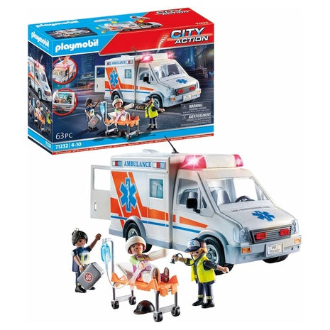 Playmobil Ambulance With Accessories And 3 Figures
