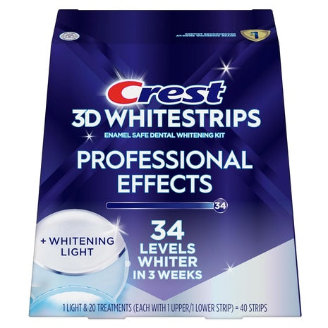 40 Crest 3D Whitestrips With LED Accelerator Light