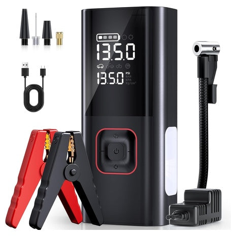 5000A Jump Starter with Air Compressor