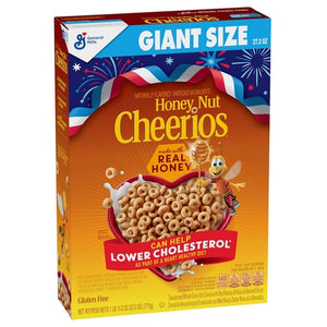 Giant Size Box Cheerios Honey Nut Cereal (27.2oz)