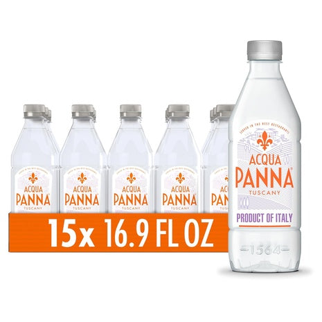 15 Bottles Acqua Panna Natural Spring Water