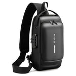 Men's Anti Theft Proof Sling Crossbdoy Leather Backpack