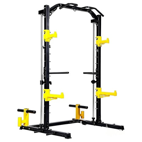 Fitvids Multi-Function Adjustable Smith Machine Power Cage, 2000lb