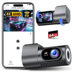 4K Dash Cam with 1.5" Display & Night Vision
