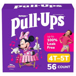 56 Pull-Ups Girls' Size 4T-5T Training Underwear
