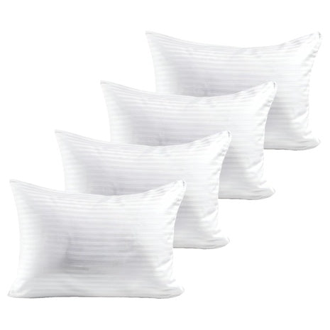 4 Cotton Pillow Protectors with Zipper