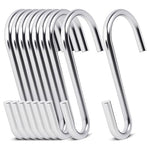 30-Pack Silver S Hooks For Hanging (2.4")
