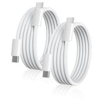 2 6ft 60W USB-C To USB-C Cables