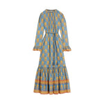 Floral Belted Ruffled Dress