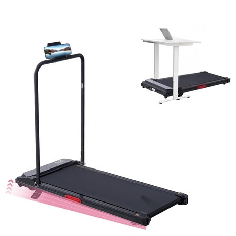Upgrade 350LBS Electric Small Walking Pads Treadmills With Handles